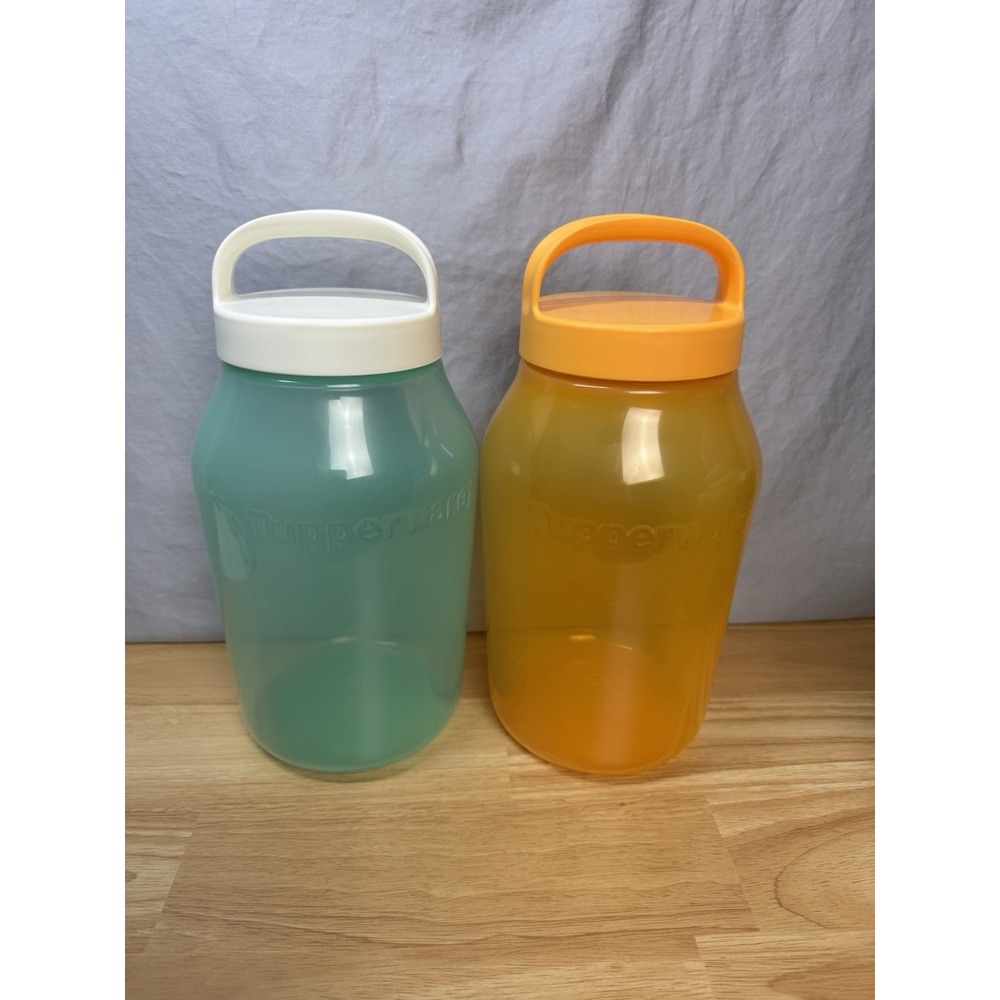 Tupperware XL Universal Jar 12 Cup /3qt /3L Jug Travel Food Storage Set Of 2